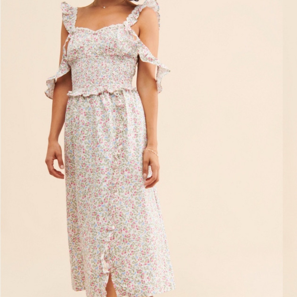 For Love And Lemons Amalfi Midi Dress